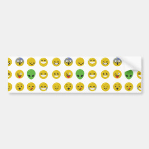 Autocollant De Voiture Le visage heureux d'Emoji