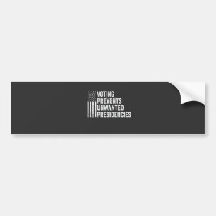 Autocollant De Voiture Le vote empêche les présidences indésirables