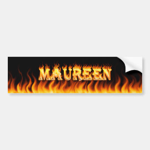 Autocollant De Voiture Le vrai feu de Maureen et conception d'adhésif