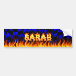 Autocollant De Voiture Le vrai feu de Sarah et conception d'adhésif pour