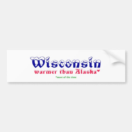 Autocollant De Voiture Le Wisconsin (Devant)