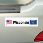 Autocollant De Voiture Le Wisconsin (En voiture)