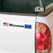 Autocollant De Voiture Le Wisconsin (Sur camion)