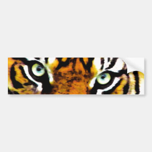 AUTOCOLLANT DE VOITURE LE YEUX DE TIGER