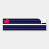 AUTOCOLLANT DE VOITURE LEATHER PRIDE FLAG BAR (Devant)