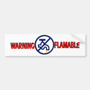 AUTOCOLLANT DE VOITURE L'EAU DE FLAMABLE