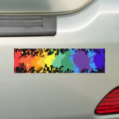 AUTOCOLLANT DE VOITURE L'ÉCLABOUSSURE DE PEINTURE D'ARC-EN-CIEL S'ÉGOUTTE (En voiture)