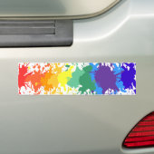 AUTOCOLLANT DE VOITURE L'ÉCLABOUSSURE DE PEINTURE D'ARC-EN-CIEL S'ÉGOUTTE (En voiture)