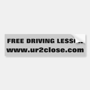 Autocollant De Voiture Leçon de conduite gratuite u r 2 fermer