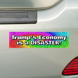 Autocollant De Voiture L'économie de Trump est un DÉSASTRE