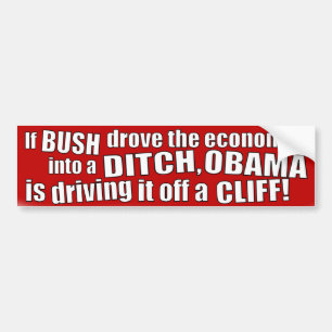 Autocollant De Voiture L'économie d'Obama