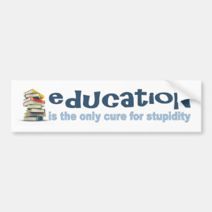 Autocollant De Voiture L'éducation est le remède