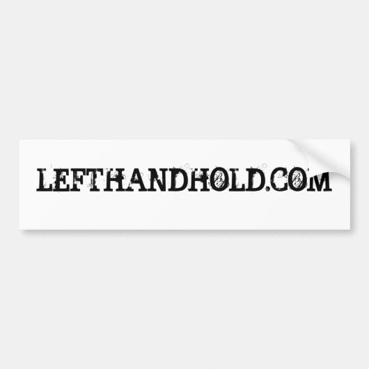 AUTOCOLLANT DE VOITURE LEFTHANDHOLD.COM (Devant)