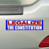 Autocollant De Voiture Légalisez la constitution ! (En voiture)