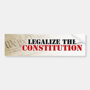 Autocollant De Voiture Légalisez la constitution