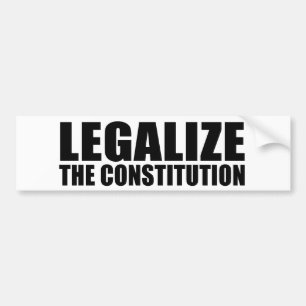 Autocollant De Voiture Légalisez la constitution