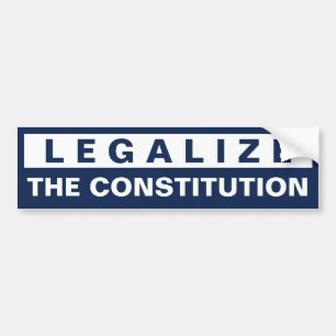 Autocollant De Voiture Légalisez la constitution
