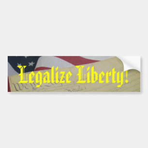 Autocollant De Voiture Légalisez la liberté