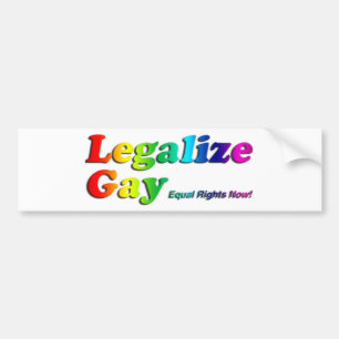 Autocollant De Voiture Légalisez l'homosexuel