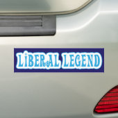 Autocollant De Voiture Légende libérale / Vote Bumper Sticker (En voiture)