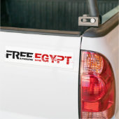 AUTOCOLLANT DE VOITURE L'EGYPTE LIBRE (Sur camion)