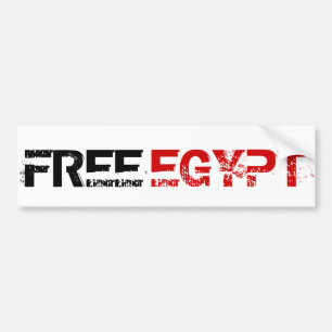 AUTOCOLLANT DE VOITURE L'EGYPTE LIBRE