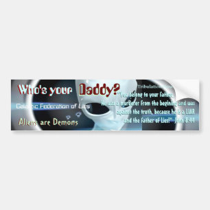 Autocollant De Voiture les aliens sont des démons