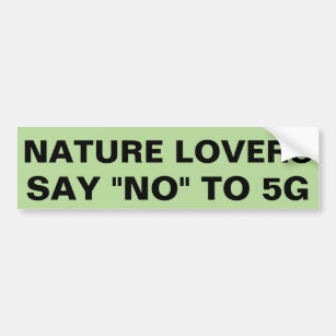 Autocollant De Voiture Les amants de nature disent non à 5G