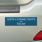 Autocollant De Voiture Les anti-communistes pour Trump (En voiture)