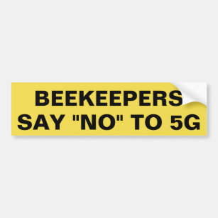 Autocollant De Voiture Les apiculteurs disent non à 5G