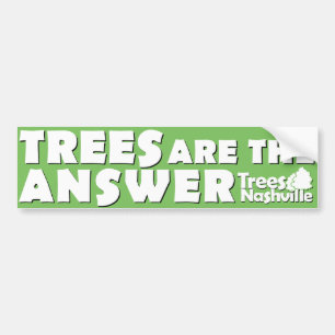 Autocollant De Voiture Les arbres sont l'adhésif pour pare-chocs de