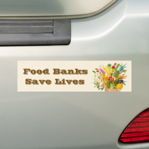 Autocollant De Voiture Les banques alimentaires sauvent des vies