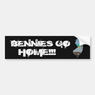AUTOCOLLANT DE VOITURE LES BENNIES RENTRENT À LA MAISON ! ! !