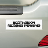 Autocollant De Voiture Les bigots s'identifient rarement (En voiture)