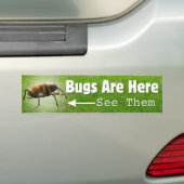 Autocollant De Voiture Les Bugs Sont Là... Sticker pour pare-chocs Weharm (En voiture)