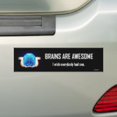 Autocollant De Voiture les cerveaux sont impressionnants… (En voiture)