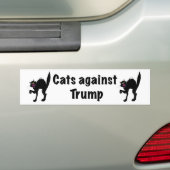 Autocollant De Voiture Les chats contre Trump (En voiture)