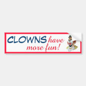 Autocollant De Voiture Les Clowns Ont Plus D'Amusement #4 (Devant)