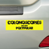 Autocollant De Voiture Les coloscopies sont très polypular. (En voiture)