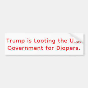 Autocollant De Voiture Les couches de Trump pillent Hankamer Artjunkhaus