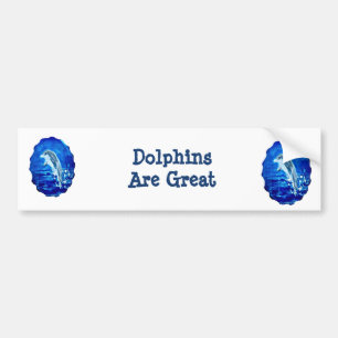 Autocollant De Voiture Les dauphins des grands animaux marins