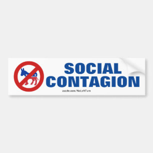 Autocollant De Voiture Les Démocrates Sont Une Contagion Sociale