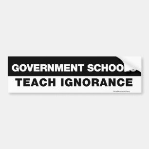 Autocollant De Voiture Les écoles de gouvernement enseignent l'adhésif