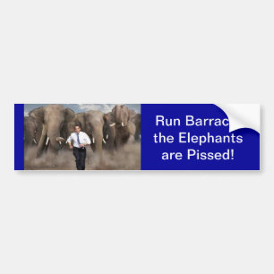 Autocollant De Voiture Les éléphants sont pissés !