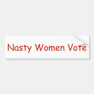 Autocollant De Voiture Les Femmes Nasty votent
