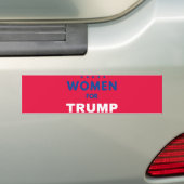 Autocollant De Voiture Les Femmes Pour Trump (En voiture)
