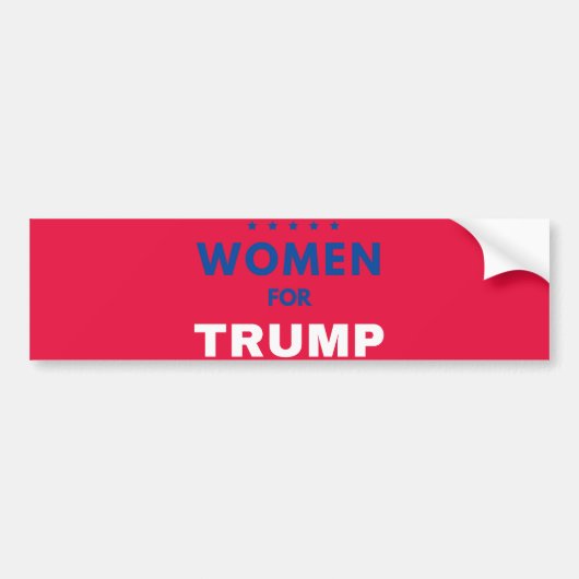 Autocollant De Voiture Les Femmes Pour Trump (Devant)