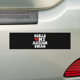 Autocollant De Voiture Les filles aiment mon autisme Swag Drôle Autiste D