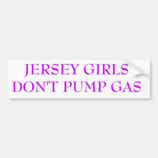 AUTOCOLLANT DE VOITURE LES FILLES DU JERSEY NE POMPENT PAS LE GAZ