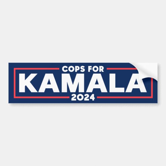 Autocollant De Voiture Les flics de Kamala Harris 2024 (Devant)
